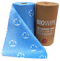 Bamboo Bio Cleaning Wipe Cloths 45 Meter Roll 90 Perforated Cloth Sheets