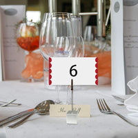 Agitator Clip Table Number Name Place Card Holder Square Steel 10cm