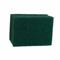 Flat Scourer Green Heavy Duty Pack 5