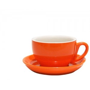 Orange Cappuccino Cup & Saucer 200ml Pack Of 6 (cup & saucer sold separately)