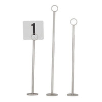 table number black on white 1-25