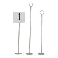 table number black on white 1-25