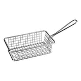 stainless steel food presentaion basket rectangle 