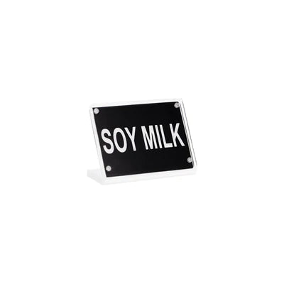 Buffet Sign Acrylic with Magnet Plate - Soy Milk