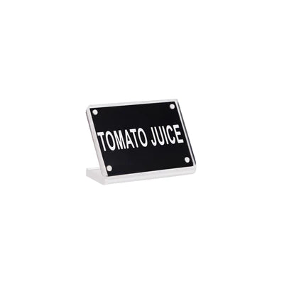Buffet Sign Acrylic with Magnet Plate- Tomato Juice