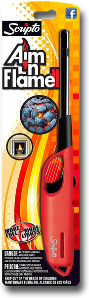 Multi Purpose Lighter Torch Aim n Flame Scripto Red