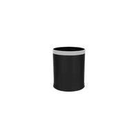 Noble & Price Round Black Bin w/SS Frame 9.8lt, 235x275mm