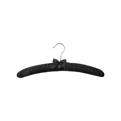 Clothes Hanger Satin Black 380x130x13mm