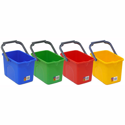 Cleaners Utility Bucket Rectangle With Handle 9 Litre Heavy Duty