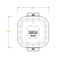 Biopak White Biocane Takeaway Lid Suits 280ml,480ml and 630ml