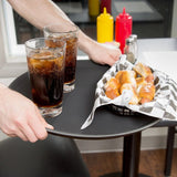 round non slip drink trays black