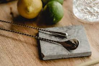 Twist Bar Spoon Stainless Steel with Crusher Stud Top Muddler 28cm