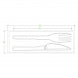 Biopak Knife , Fork & Napkin Set  15cm/ 6" Bx 1000 GD-GF-B
