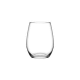 Amber stemless wine multi functional glass clear 440ml 