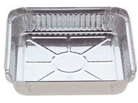 Foil Square Containers Medium 7223 1500ml Bx 200 Takeaway