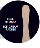 Wooden Paddle Stick / Stirrer Ice Cream  94mm Box 10,000 Wood Sticks
