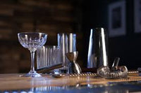 Twist Bar Spoon Stainless Steel with Crusher Stud Top Muddler 28cm