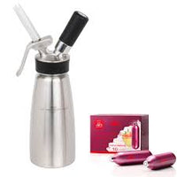 Cream Profi Whip Gun Stainless Steel Cannister 1 Litre ISI Whipper