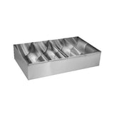 Cutlery Utensil Box Holder 4 Compartment Storage Stainless Steel 18/10