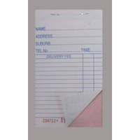 Pizza Delivery  Docket Book Duplicate PACK OF 20 PADS DB-1009