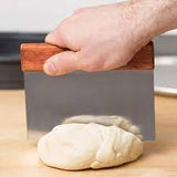 Dough Cutter & Scraper Stainless Steel With Wood Handle