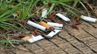 Ashtray 8cm x2.5cm Ceramic White Cigarette Butt Ashtrays 319b