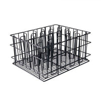 glass rack black 12 divided compartment 