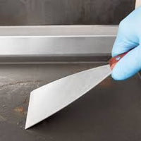 Grill/ Paint  Spatula / Turner / Scraper 125mm Stainless Steel with  Wood Rivet Handle