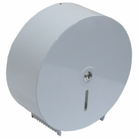 steel white single jumbo toilet roll holder 