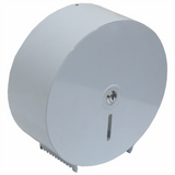 steel white single jumbo toilet roll holder 