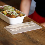 Lunch Napkin 2 Ply 320mm x 320mm 1/8 Fold Kraft Brown PK 100