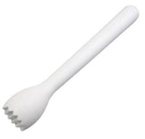 Original Plastic White Muddling Stick Ridged Base 3cm x 21.5cm