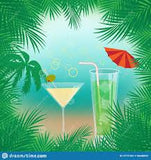 Palm Tree Swizzle Drink Sticks