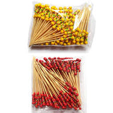 12cm Party Picks Assorted Colours Fiesta Assorted Cocktail47960 party pick cocktail skewer red and yellow wooden pick