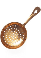 Ice Scoop Round Julep Copper Plated Perforated