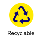 Genfac Round Plastic Lids 120mm Pack 50