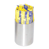 brushed silver sugar stick caddy holder 285ml