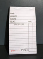 Pizza Delivery  Docket Book Duplicate PACK OF 20 PADS DB-1009