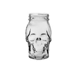 Drinking Glass Skull Head Jar 500ml Utopia Box of 6 Glasses