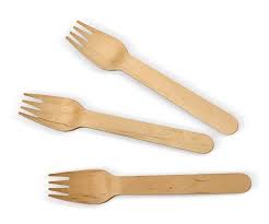 Wooden Fork Pack 100 Forks  Wood 160 x 26 x 1.8mm