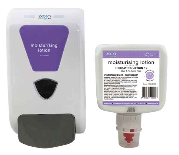 Zexa Moisturising Lotion 1lt Refill BUY 6 AND RECEIVE A FREE DISPENSER