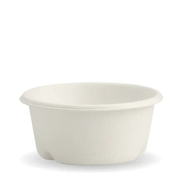 Sauce Container Round Natural Sugarcane 60ml Box 1000 Disposable B-SC-60W