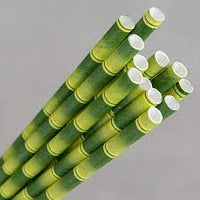 bamboo printed paper jumbo straw 