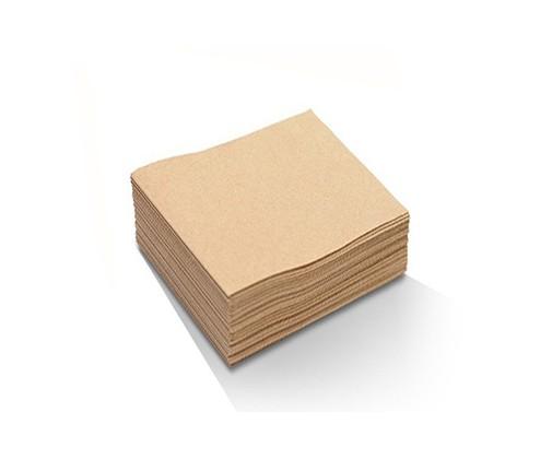 Cocktail Napkin Recycled Kraft 1/4 Fold 2ply Paper Bar Napkins 23 x 23cm