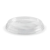 Biopak 360ml Clear Deli Salad and Fruit Food Bowl & Lid Pack 50 Green Disposable