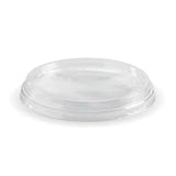 Biopak 360ml Clear Deli Salad and Fruit Food Bowl & Lid Pack 50 Green Disposable