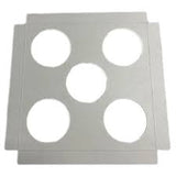 Cake Decorating Insert 5 Muffin Cupcake White Milkboard