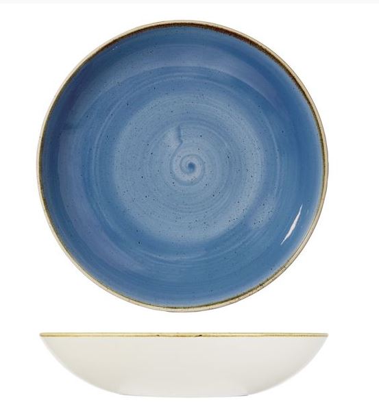 Churchill Stonecast 24.8cm Coupe Bowl Cornflower Blue