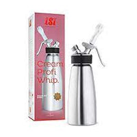 Cream Profi Whip Gun Stainless Steel Cannister 1 Litre ISI Whipper