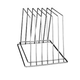 Chopping Cutting  Board Rack 6 Slot Chrome Plated Polished Steel Stand 